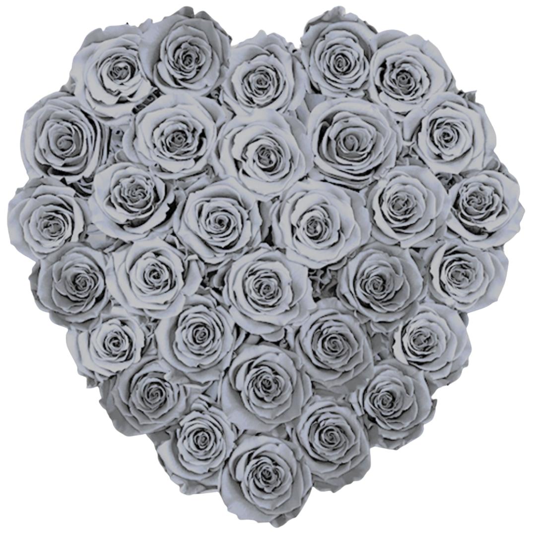 Grande Heart - Black Velvet by La Fleur Lifetime Flowers
