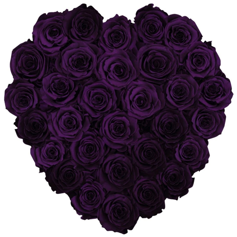 Grande Heart - Black Velvet by La Fleur Lifetime Flowers