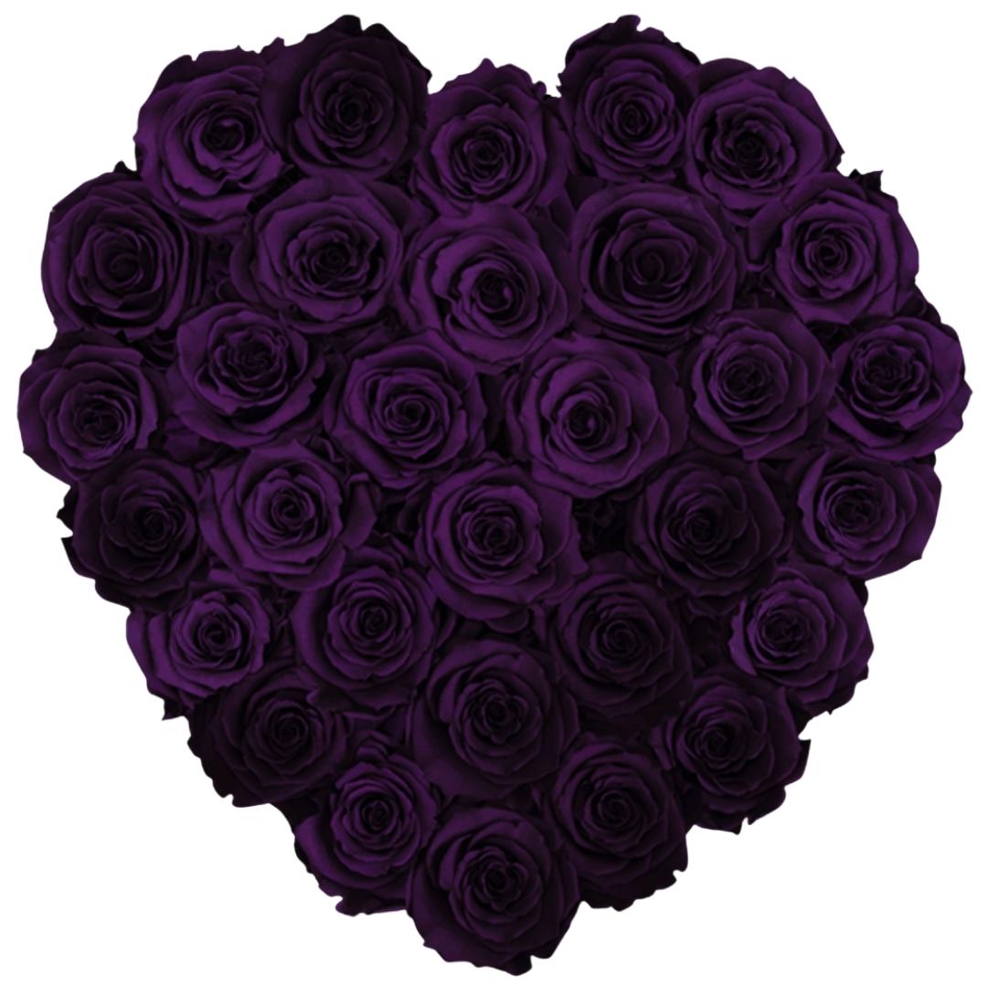 Grande Heart - Brown Velvet by La Fleur Lifetime Flowers