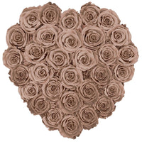Grande Heart - Brown Velvet by La Fleur Lifetime Flowers