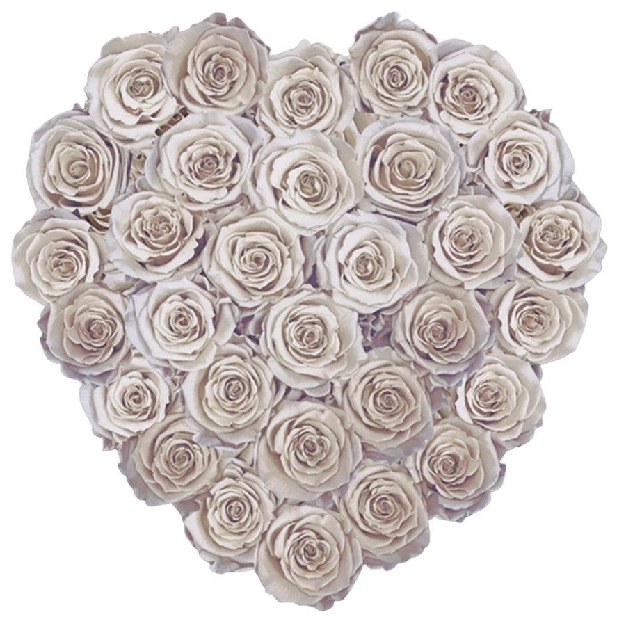 Grande Heart - Gray Velvet by La Fleur Lifetime Flowers