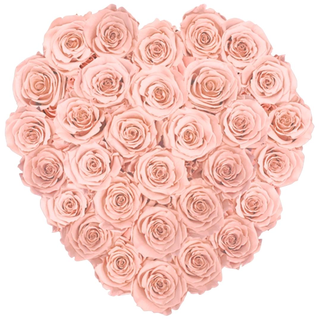 Grande Heart - Blush Velvet by La Fleur Lifetime Flowers