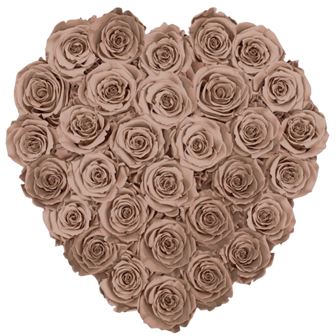 Grande Heart - Black Velvet by La Fleur Lifetime Flowers