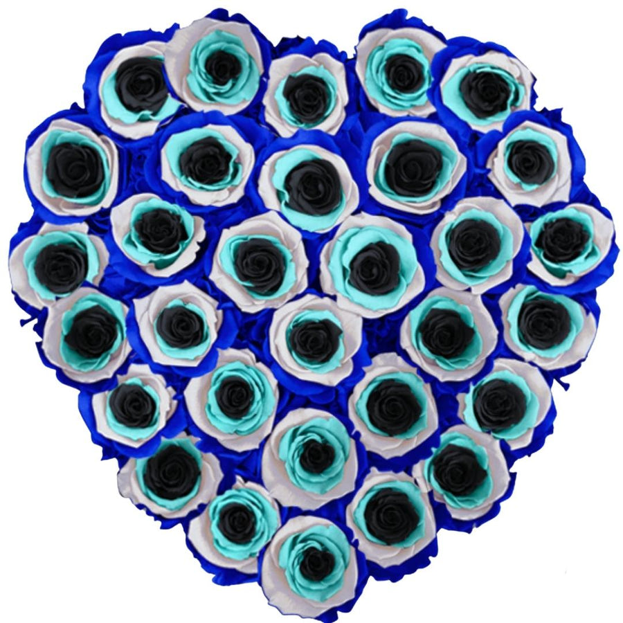 Grande Heart - Black Velvet by La Fleur Lifetime Flowers