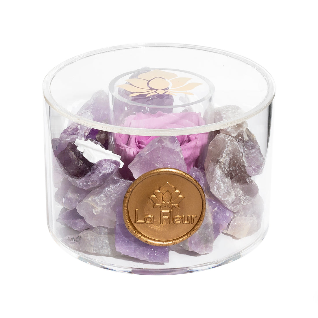 Amethyst Crystal Diffuser by La Fleur Lifetime Flowers