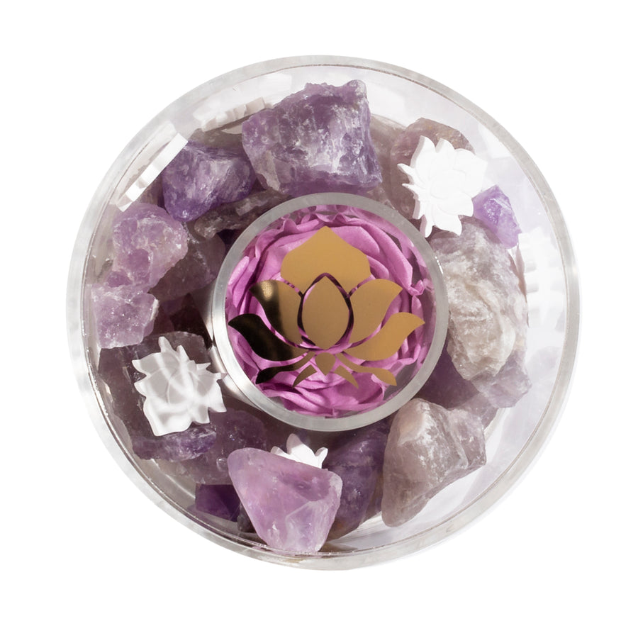 Amethyst Crystal Diffuser by La Fleur Lifetime Flowers